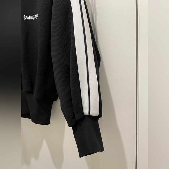 Palm Angels Logo Print Off-shoulder Sweatshirt Size Small Track Off Shoulder - Picture 7 of 16